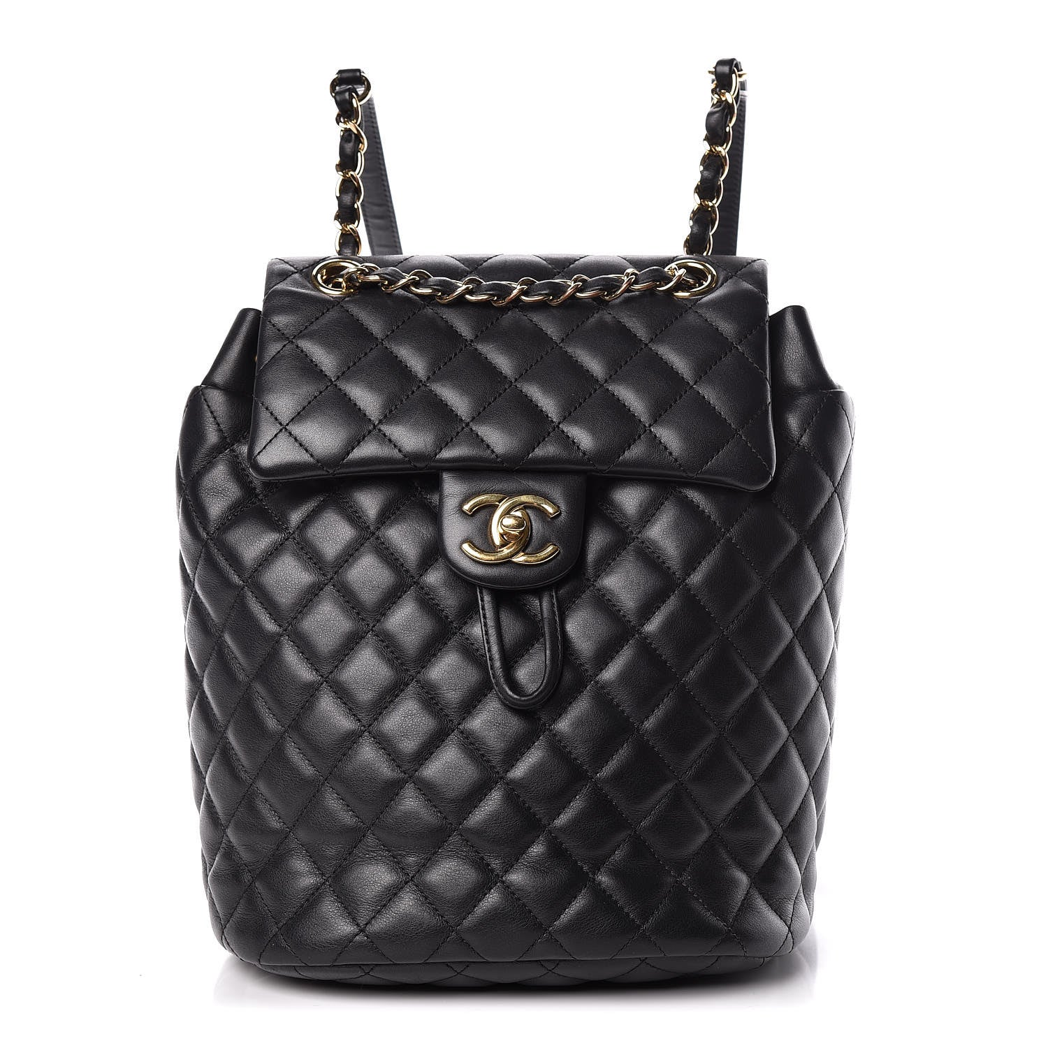 Chanel Lambskin Quilted Small Urban Spirit Backpack Black 1 of 16