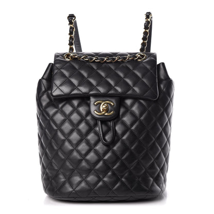 Chanel Lambskin Quilted Small Urban Spirit Backpack Black 1 of 16