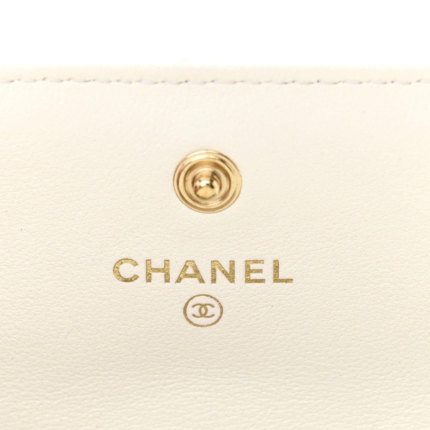 Chanel Calfskin Quilted About Pearls Card Holder Flap With Chain White 6 of 11