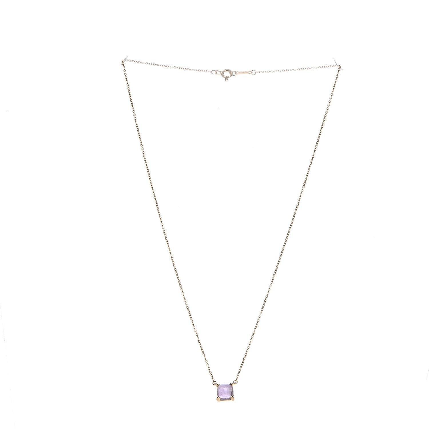 Tiffany 18K Yellow Gold Amethyst Paloma Picasso Sugar Stacks Pendant Necklace 3 of 7