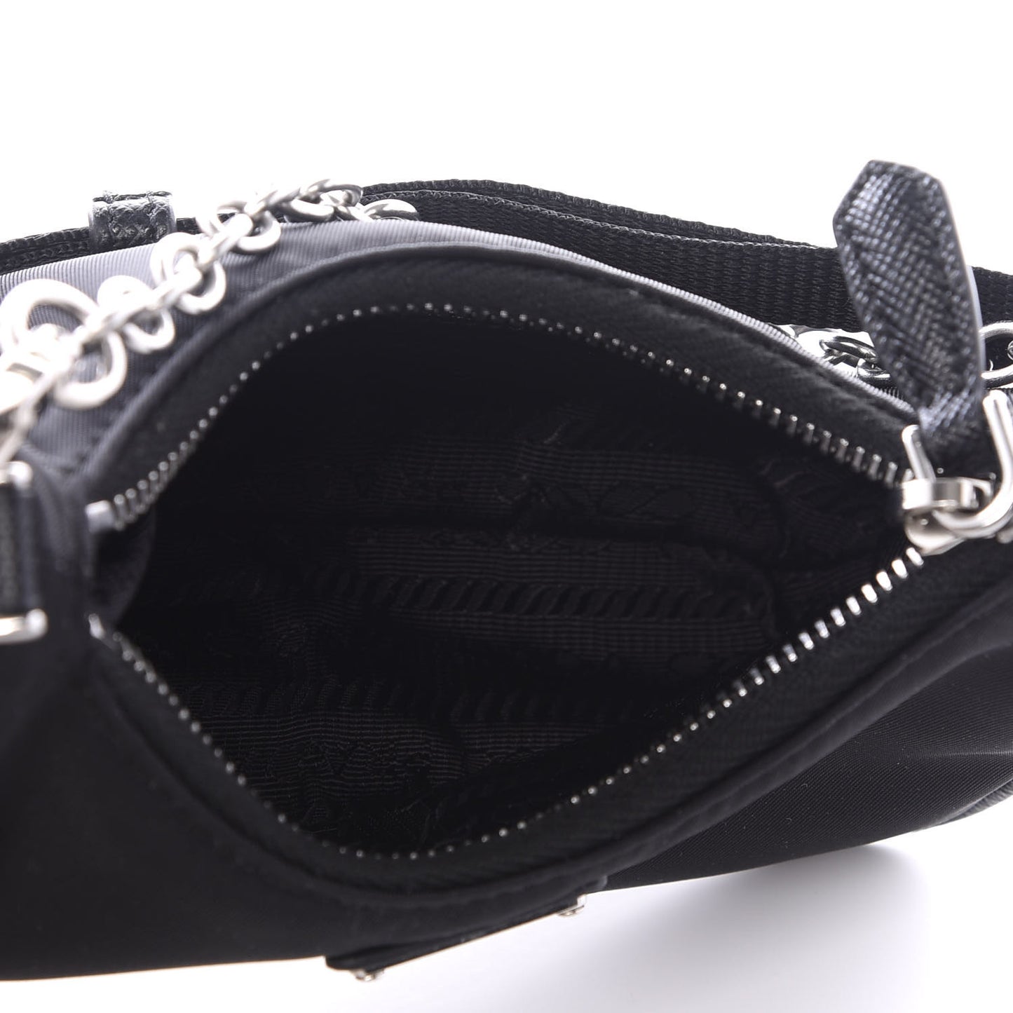 Tessuto Nylon Mini Re-Edition 2000 Shoulder Bag Black