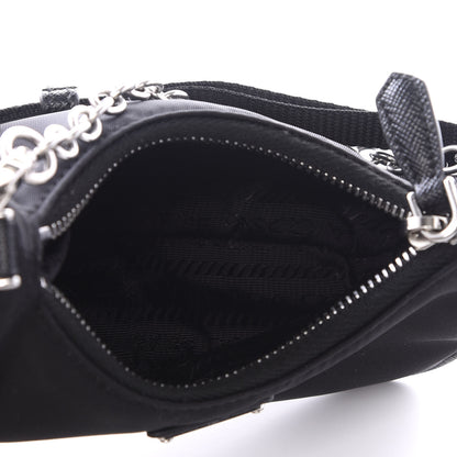 Prada Tessuto Nylon Mini Re-Edition 2000 Shoulder Bag Black 4 of 8