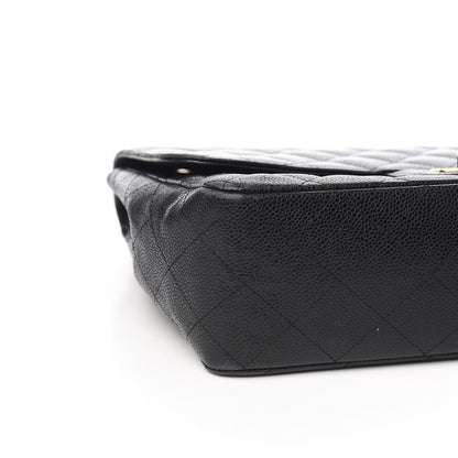 Chanel Caviar Quilted Jumbo Single Flap Black 8 of 12