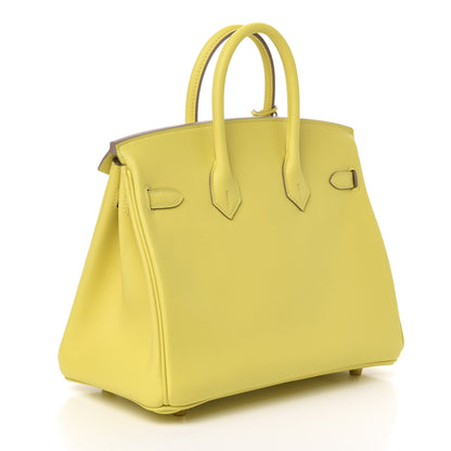 Hermes Swift Birkin 25 Lime 3 of 11