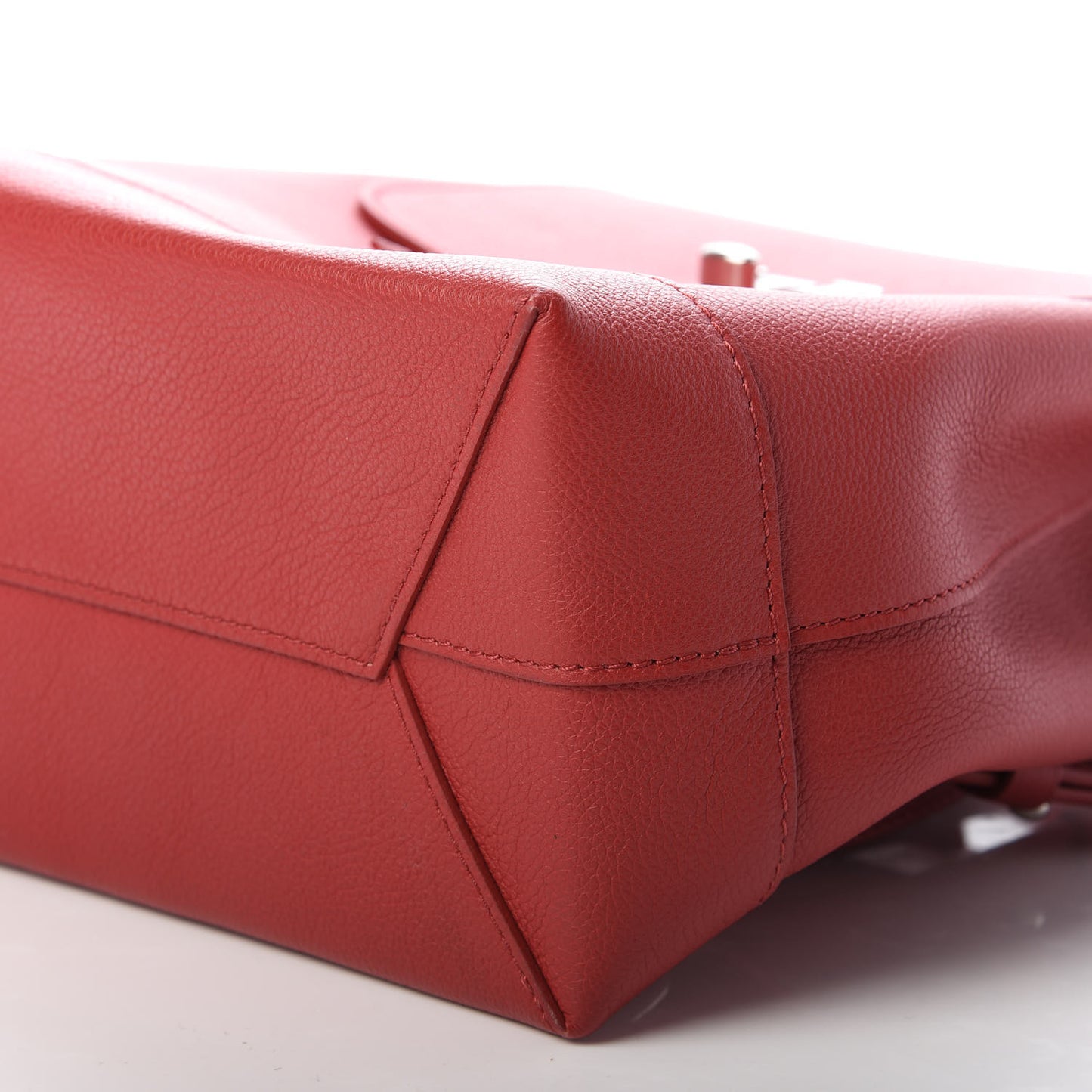 Soft Calfskin Lockme Backpack Rubis