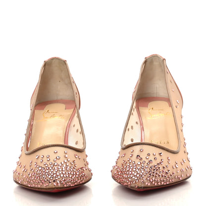 Christian Louboutin Patent Rete Strass Follies 70 Pumps 36.5 Guimauve 2 of 7