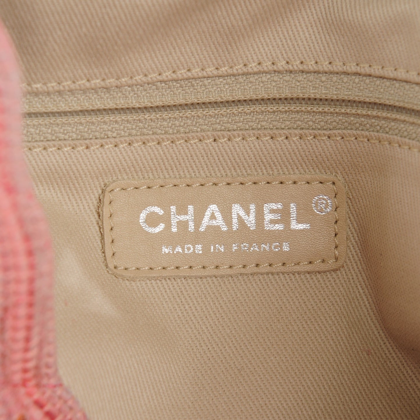 Tweed Quilted Saint Tropez Tote Pink