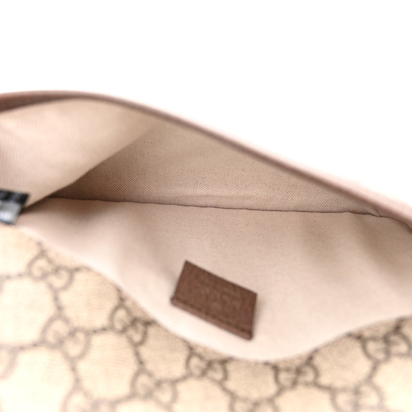 GG Supreme Monogram Neo Vintage Web Belt Bag Brown