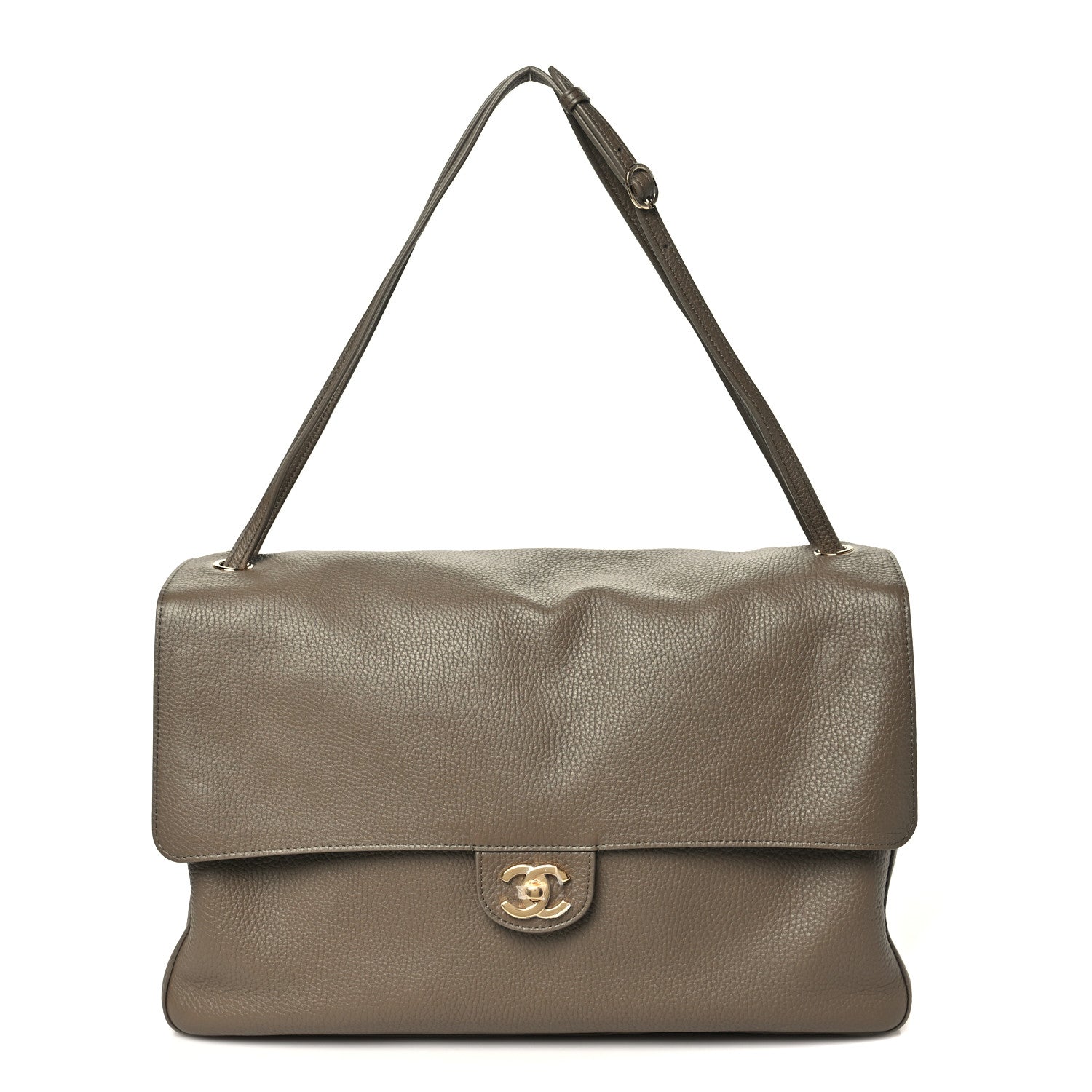 Chanel Grained Calfskin Souplissimo Maxi Flap Light Brown 1 of 10