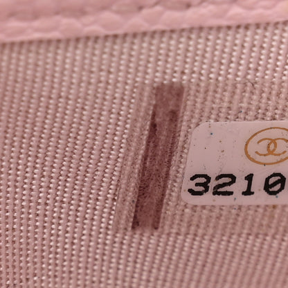 Chanel Caviar Quilted Card Holder Light Pink 8 of 10
