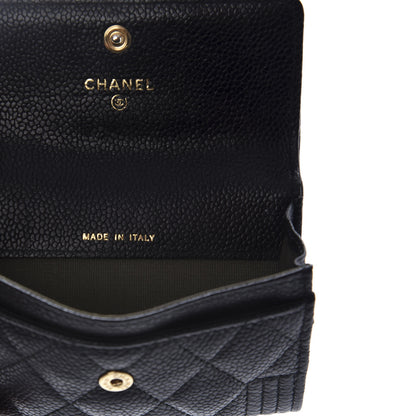 Chanel Caviar Quilted Boy Flap Card Holder Black 7 of 8