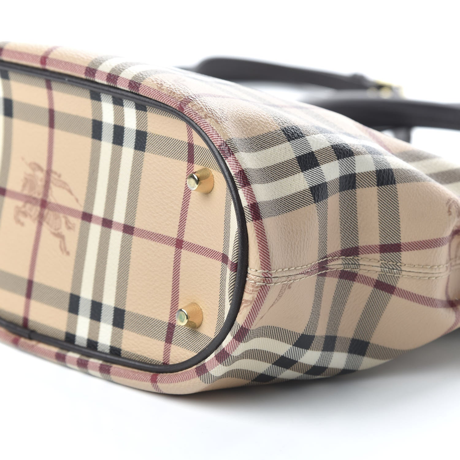 Burberry Haymarket Check Medium Tote Chocolate 7 of 9