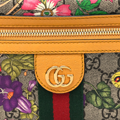Gucci GG Supreme Monogram Flora Medium Ophidia Belt Bag Beige Multicolor Crop 8 of 13