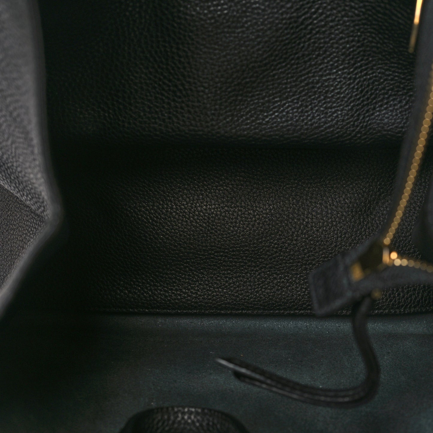 Hammered Calfskin Double Handle Small Amy Tote Black