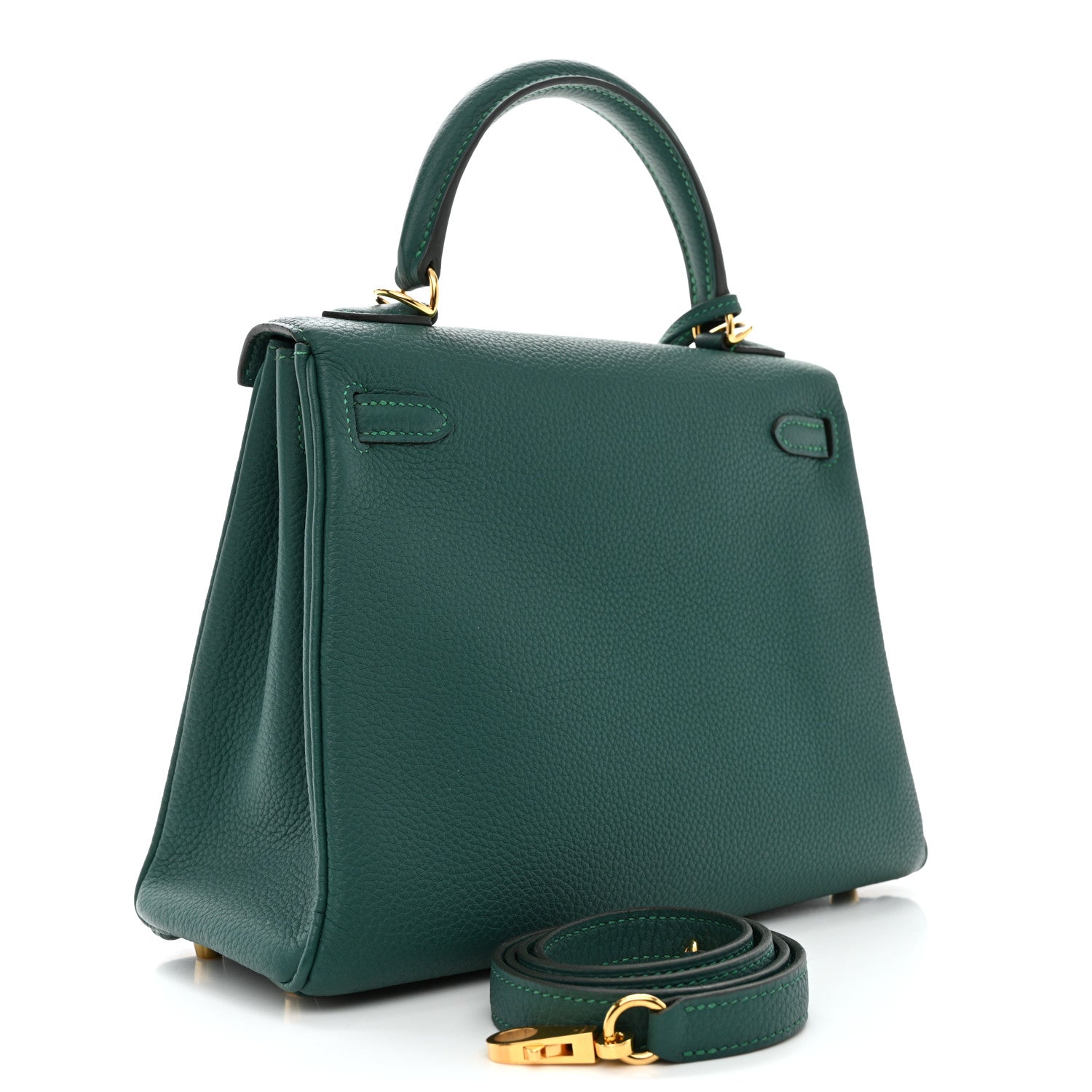 Hermes Togo Kelly Retourne 25 Malachite 3 of 10