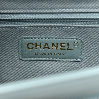 Chanel Caviar Quilted Medium Business Affinity Flap Light Blue 8 of 11
