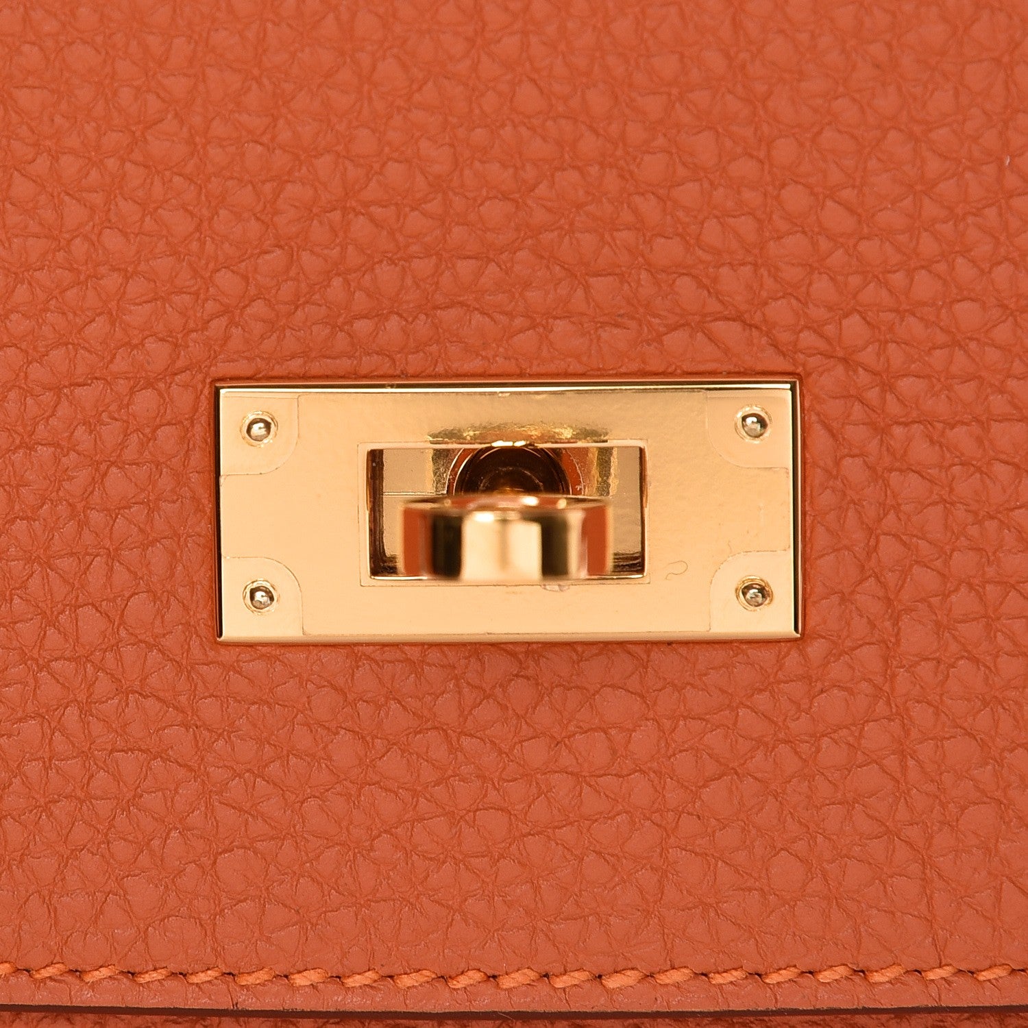 Hermes Togo Kelly Retourne 35 Orange 17 of 34