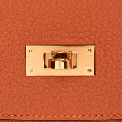 Hermes Togo Kelly Retourne 35 Orange 17 of 34