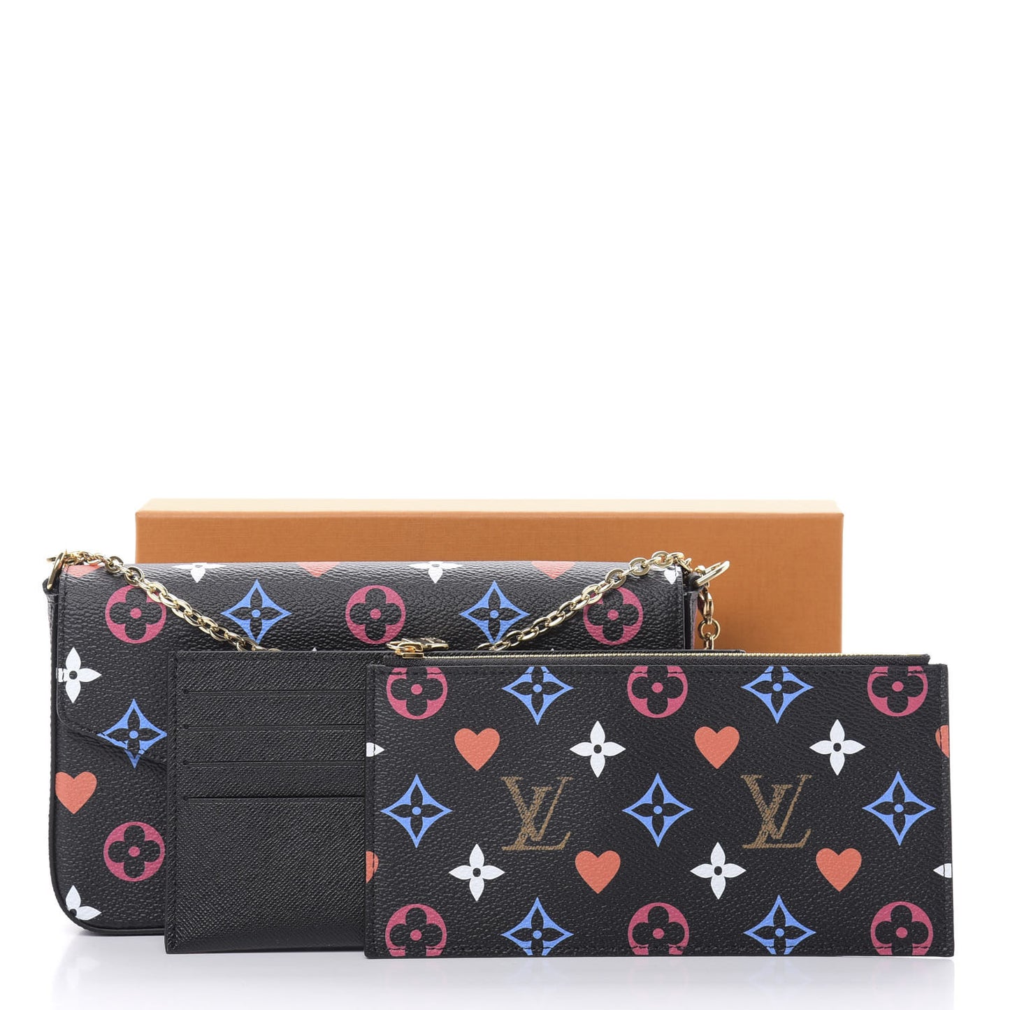 Game On Felicie Chain Wallet Black