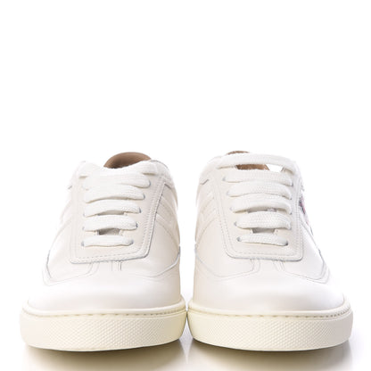 Hermes Calfskin Pegase Pop Womens Quicker Sneakers 36.5 White Multicolor 2 of 10