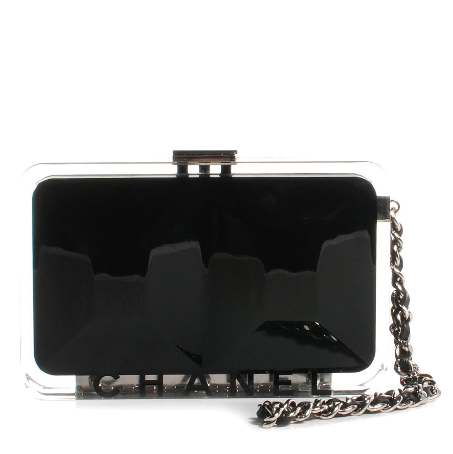 Lucite Wristlet Black Transparent