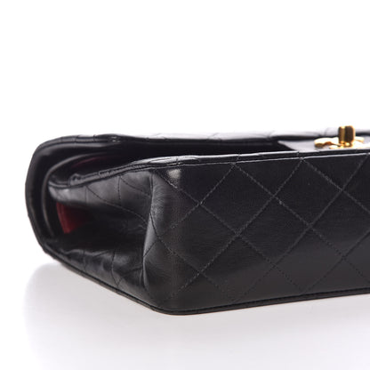 Chanel Lambskin Quilted Medium Double Flap Black 8 of 9
