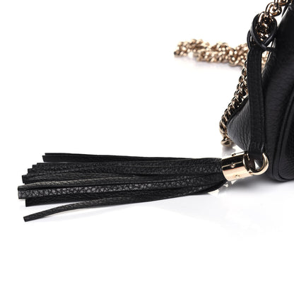Gucci Pebbled Calfskin Small Soho Flap Crossbody Black 15 of 15