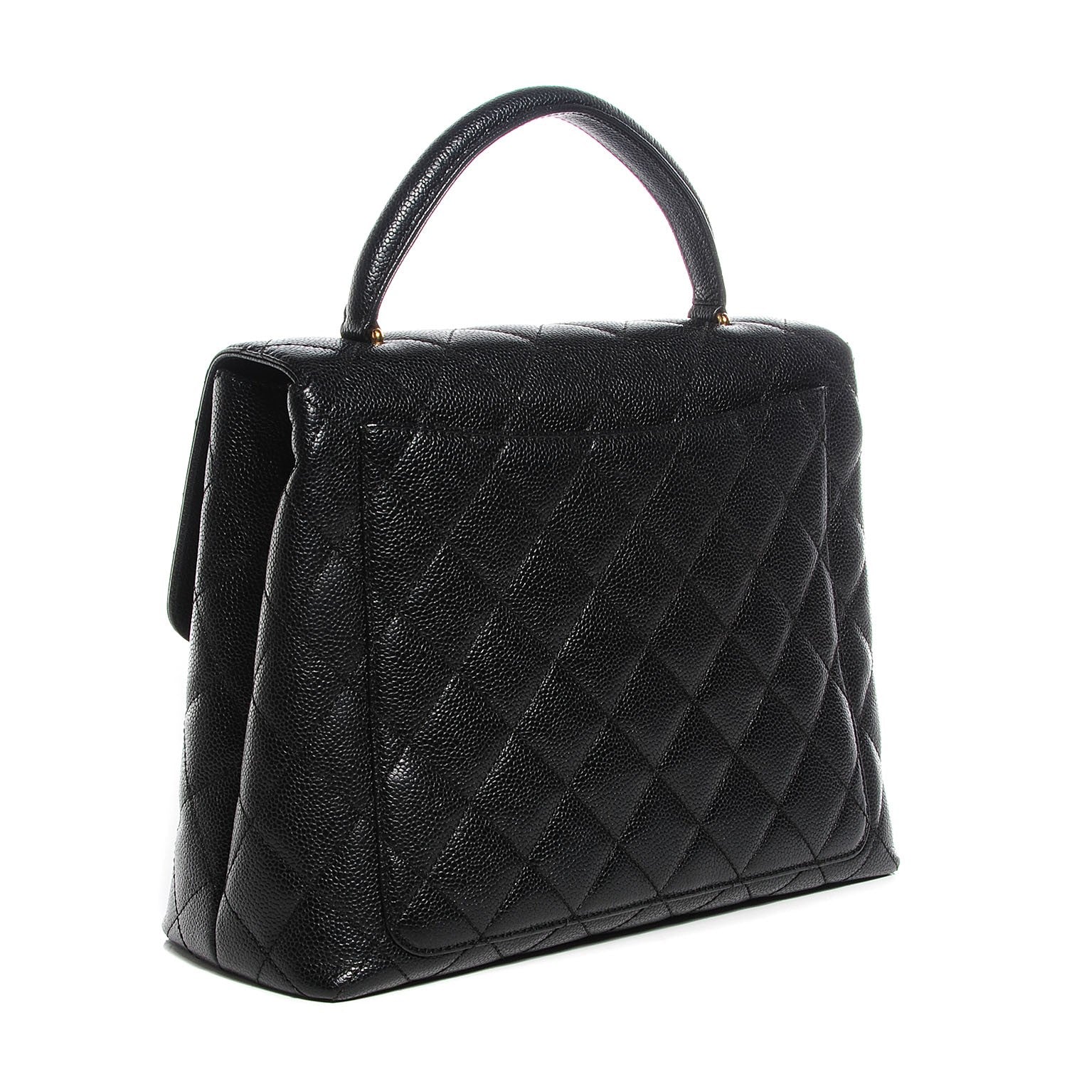 Chanel Caviar Quilted Jumbo Kelly Flap Black 3 of 10