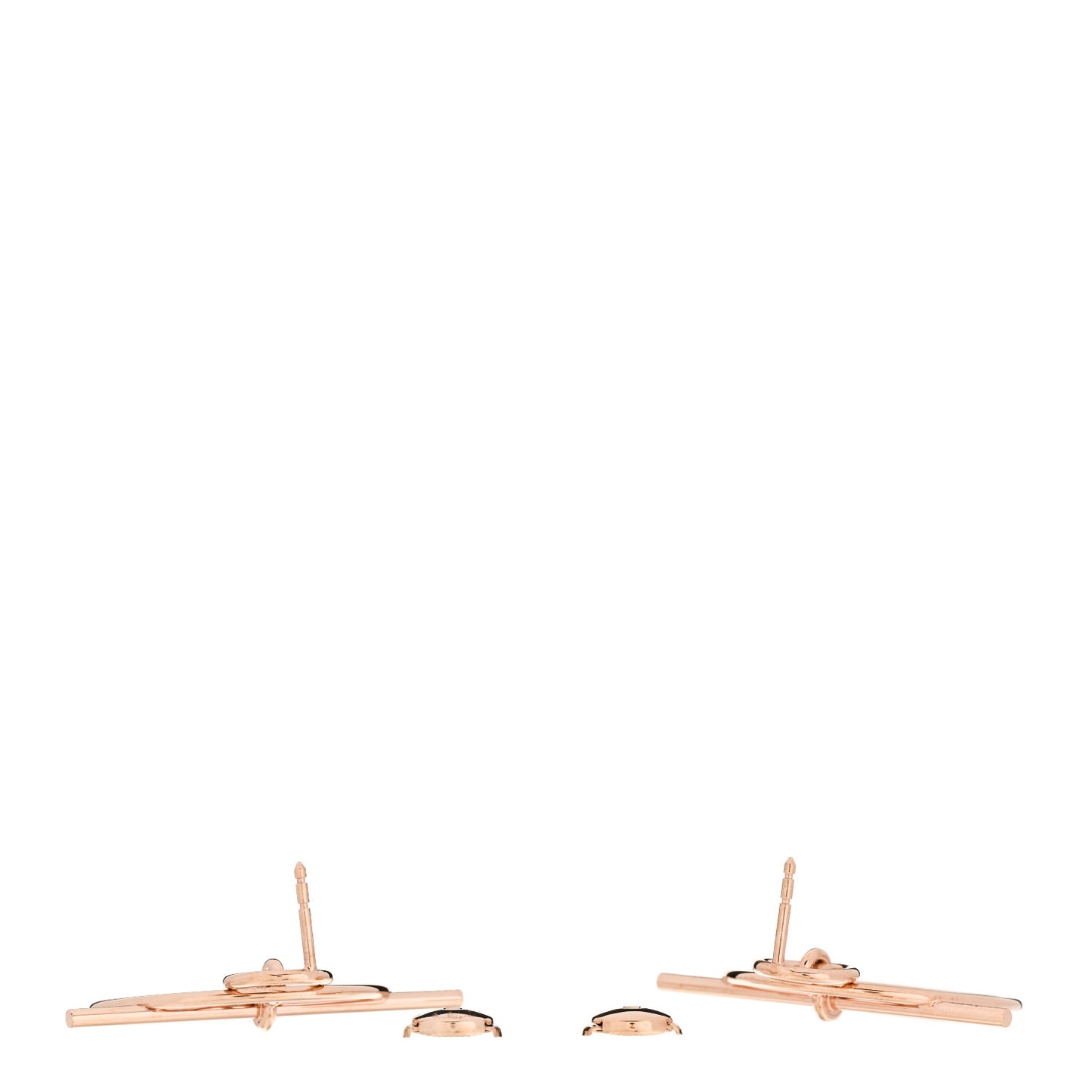18K Rose Gold PM Loop Earrings