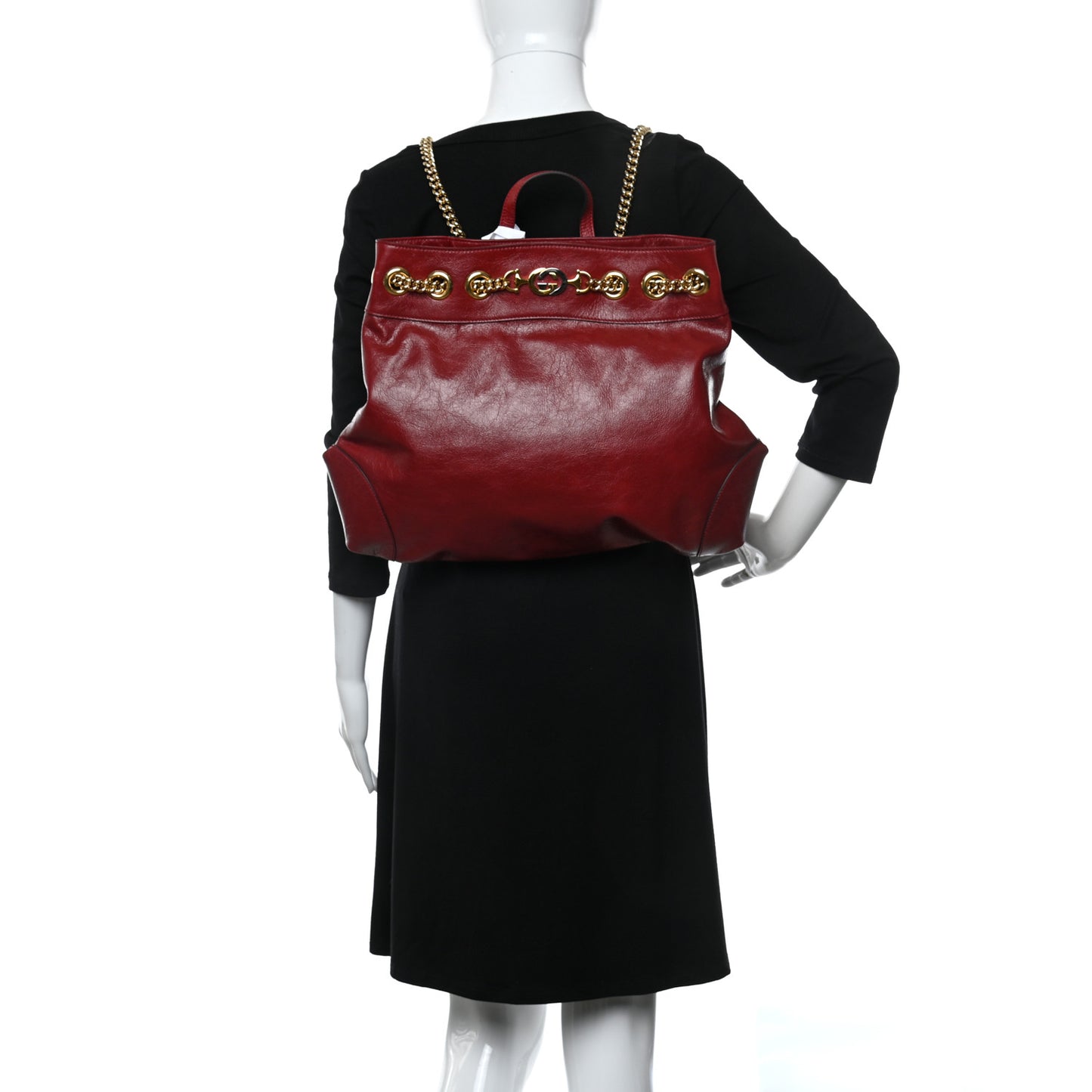 Calfskin Zumi Backpack Burgundy