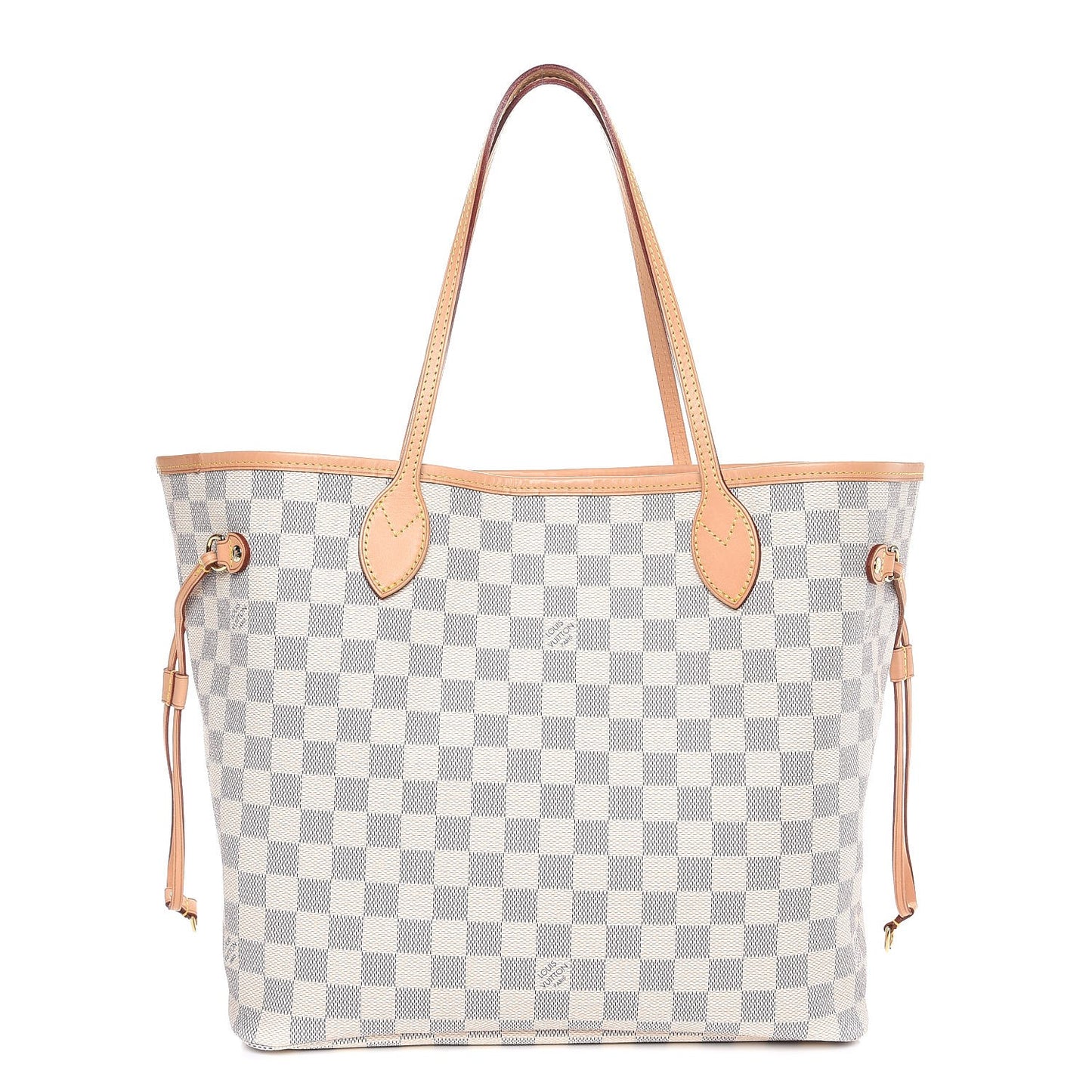 Damier Azur Neo Neverfull MM Rose Ballerine