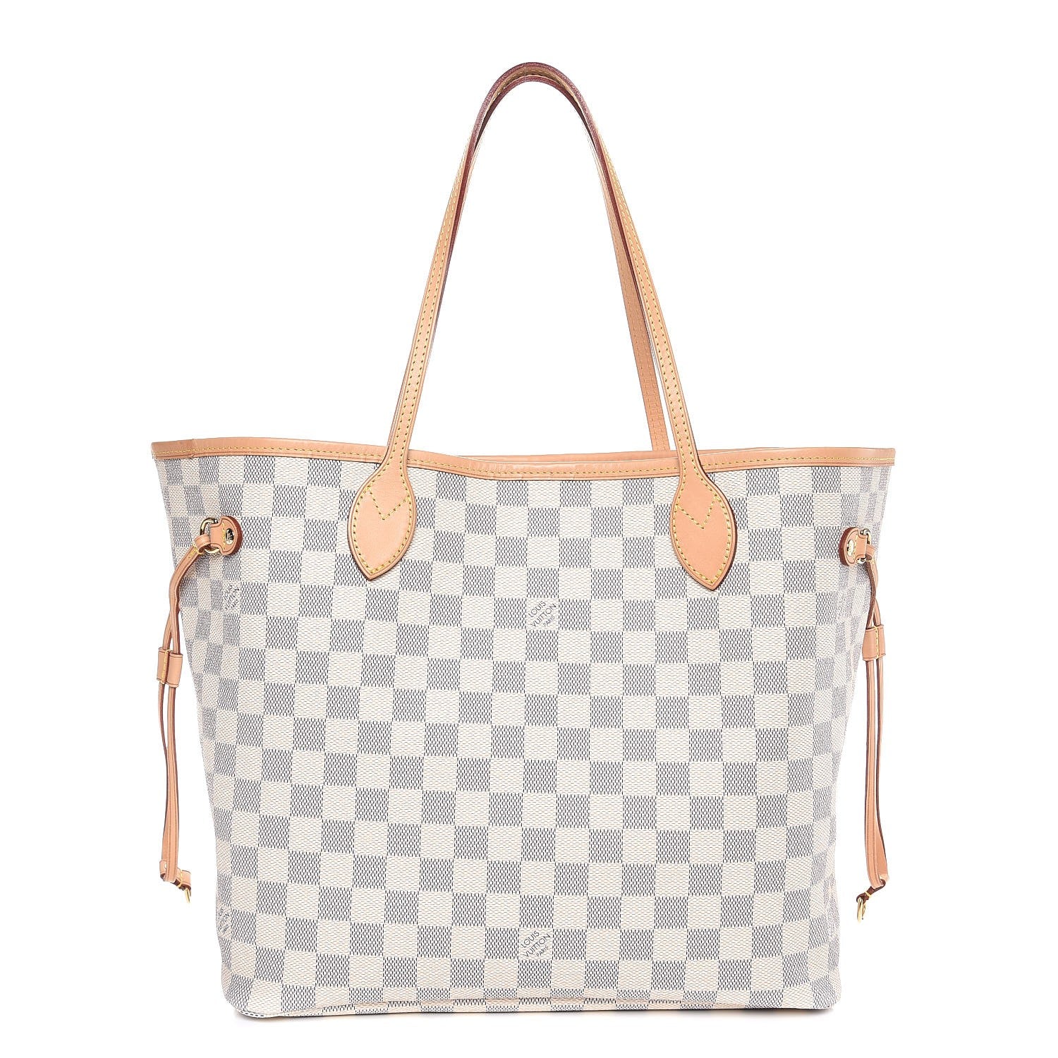 Louis Vuitton Damier Azur Neo Neverfull MM Rose Ballerine 1 of 8