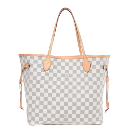 Louis Vuitton Damier Azur Neo Neverfull MM Rose Ballerine 1 of 8