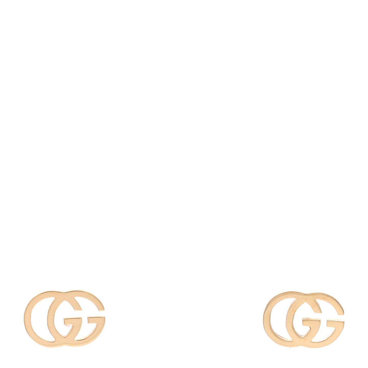 18K Yellow Gold GG Tissue Stud Earrings