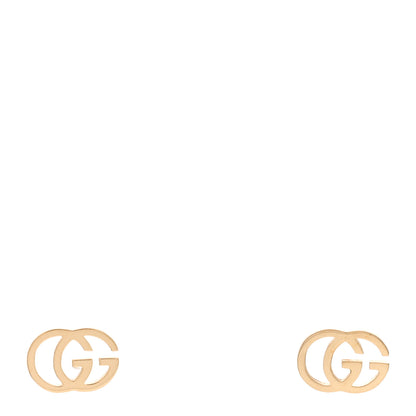 Gucci 18K Yellow Gold GG Tissue Stud Earrings 1 of 4