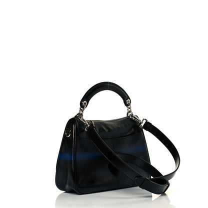 Christian Dior Grained Calfskin Stripe Dune Flap Black 5 of 13