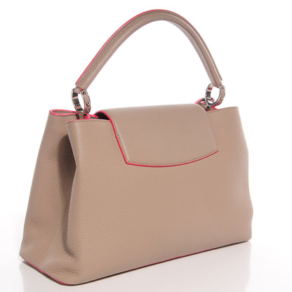 Louis Vuitton Taurillon Capucines MM Galet Litchi 3 of 8