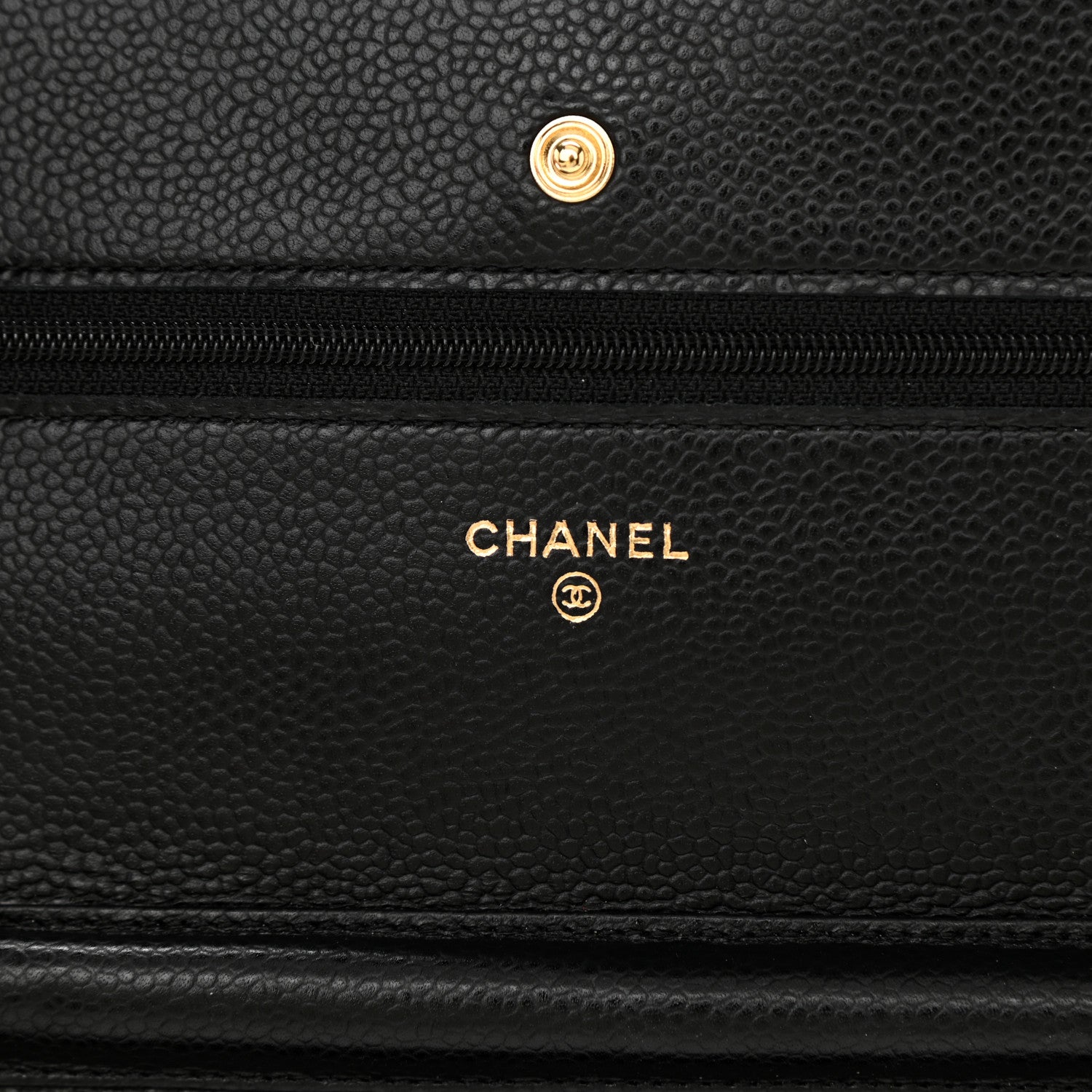 Chanel Caviar Quilted Wallet On Chain WOC Black 6 of 10