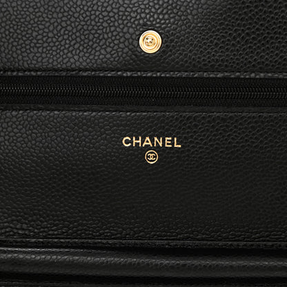 Chanel Caviar Quilted Wallet On Chain WOC Black 6 of 10