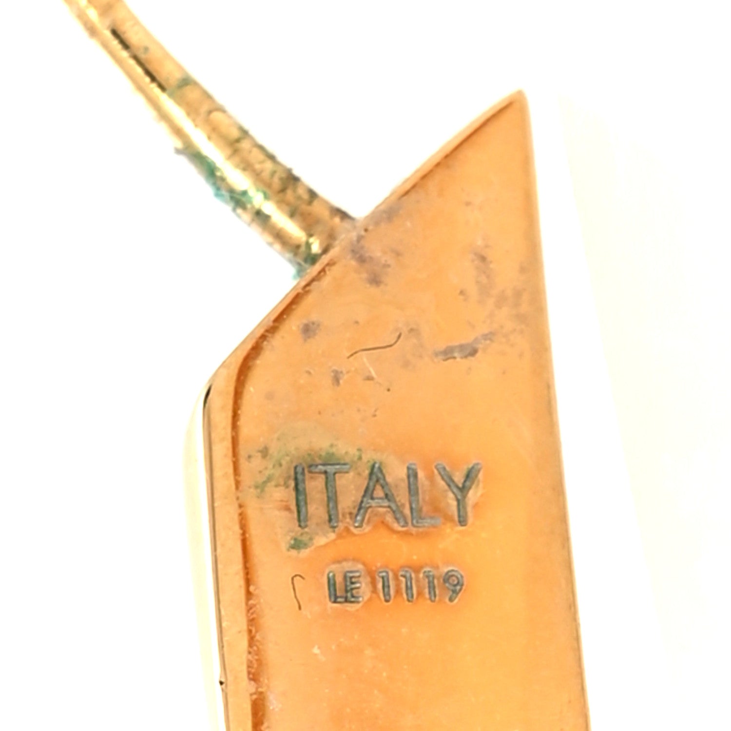 Louis Vuitton Metal Nanogram Hoop Earrings Gold 4 of 6