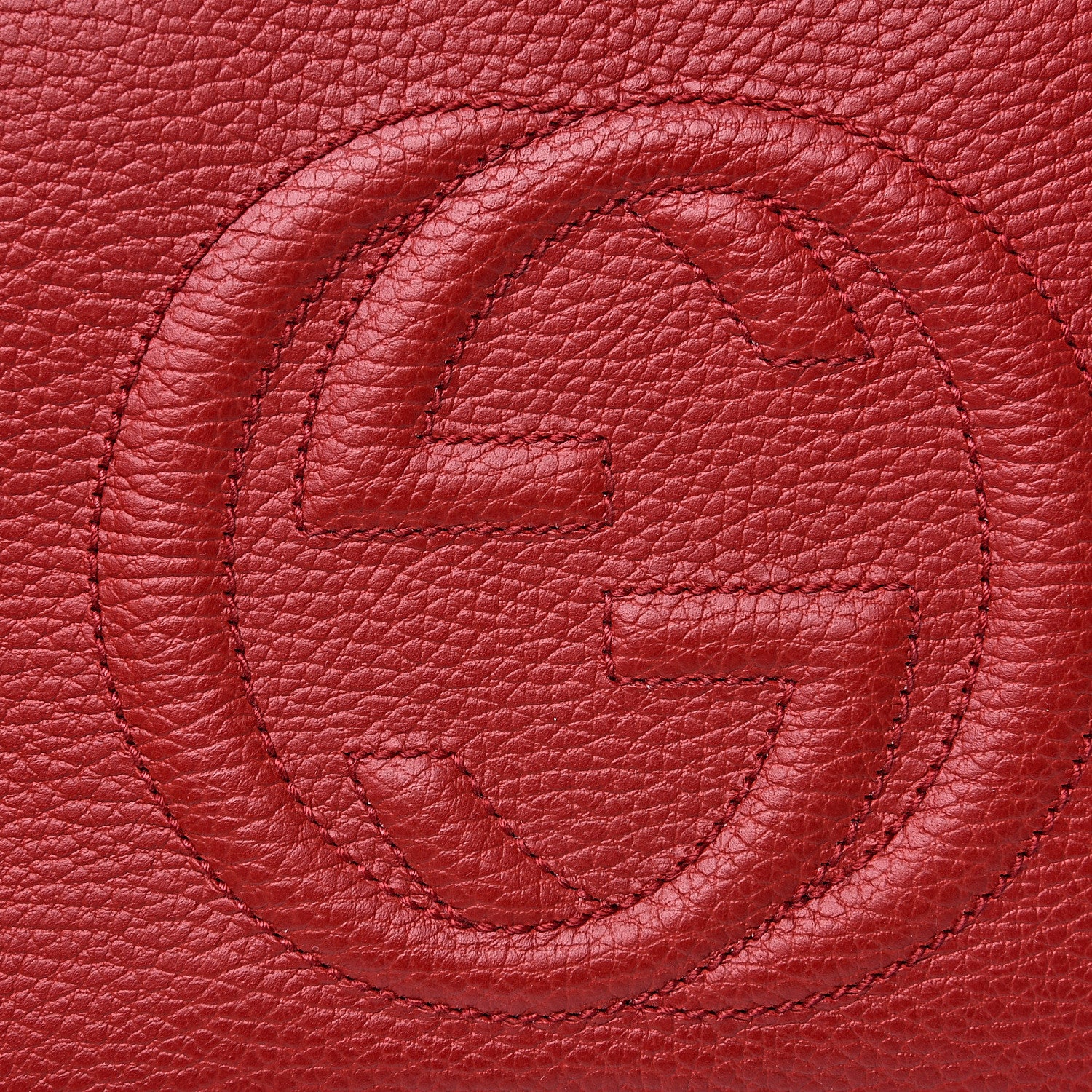 Gucci Dollar Calfskin Small Soho Disco Bag Hibiscus Red Mystic White Blue 9 of 13