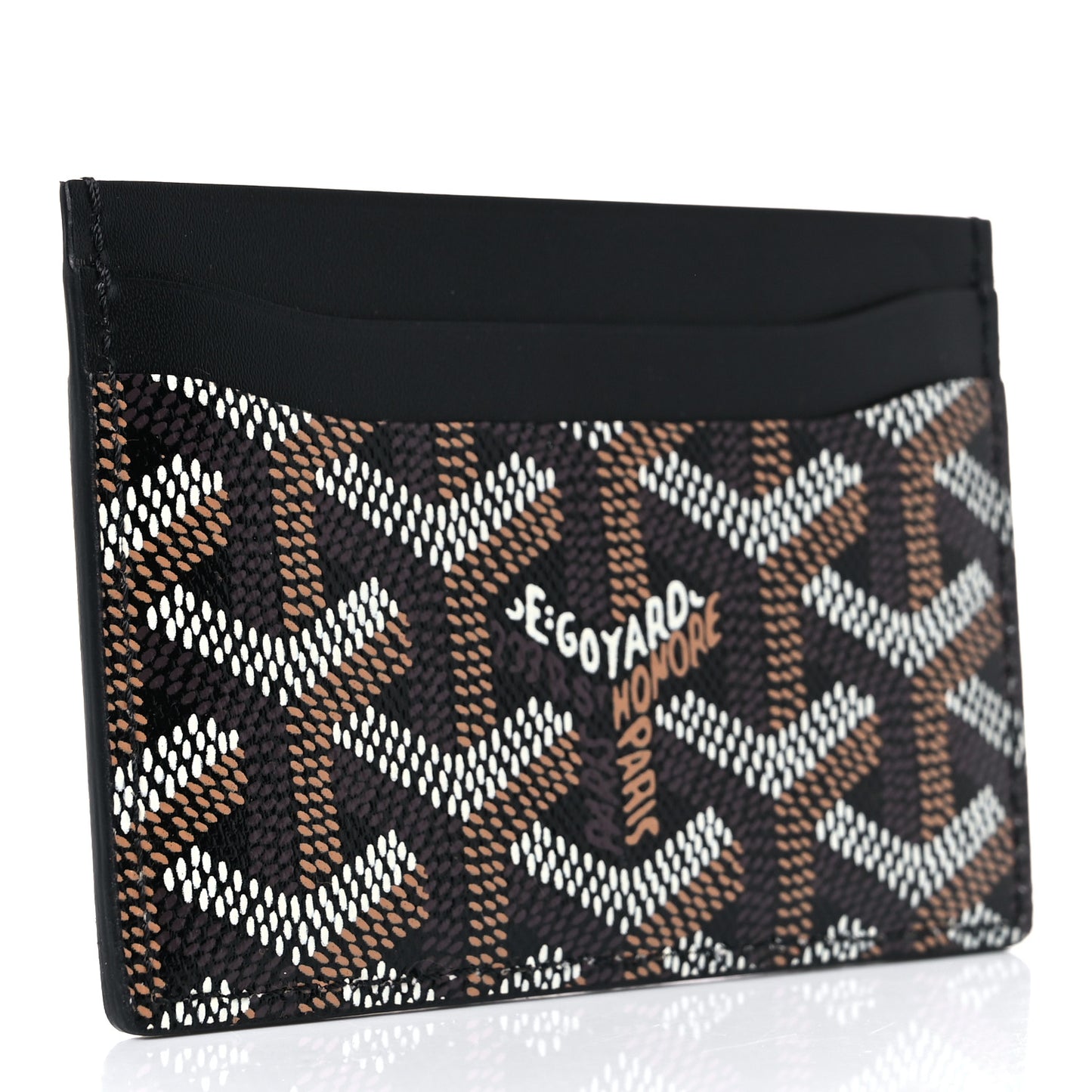 Goyardine Saint Sulpice Card Holder Black