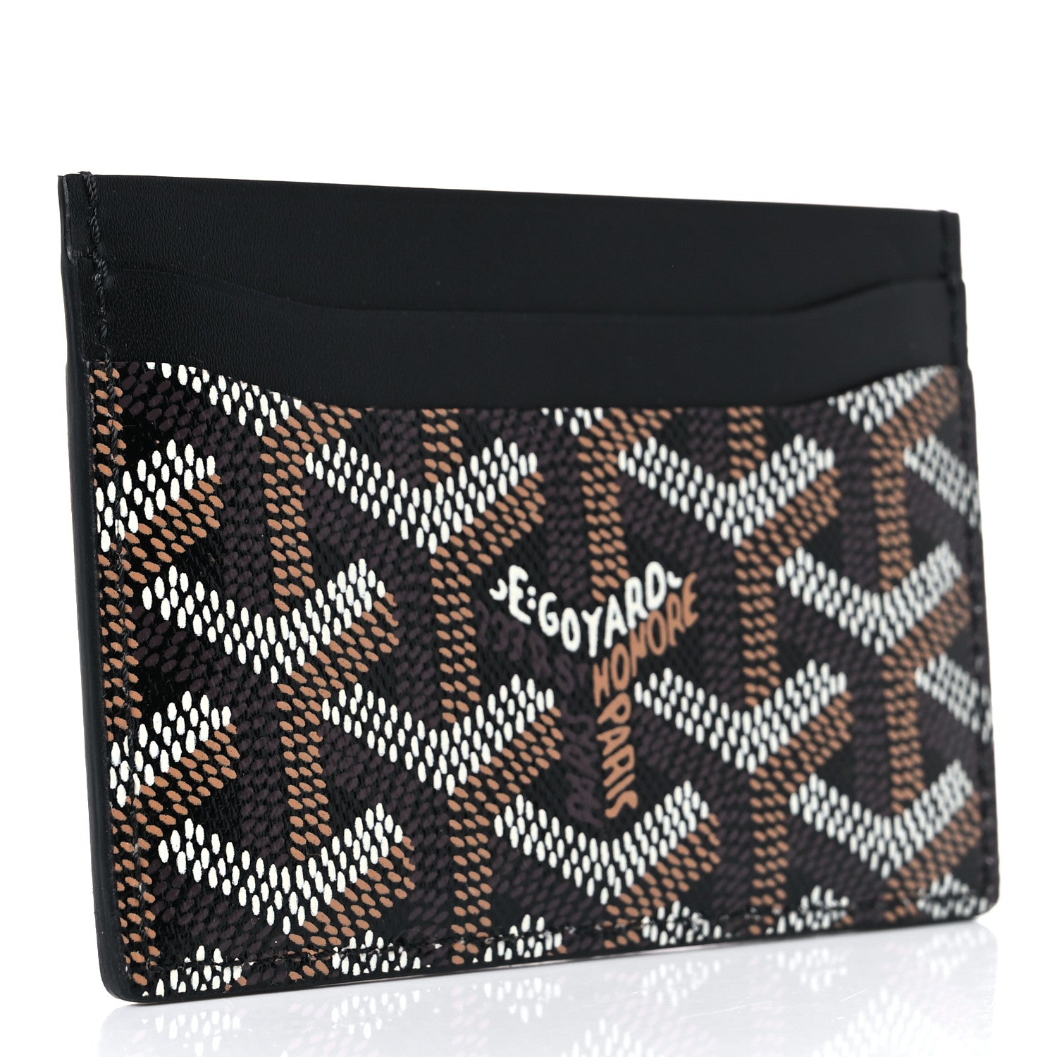 Goyard Goyardine Saint Sulpice Card Holder Black 3 of 7
