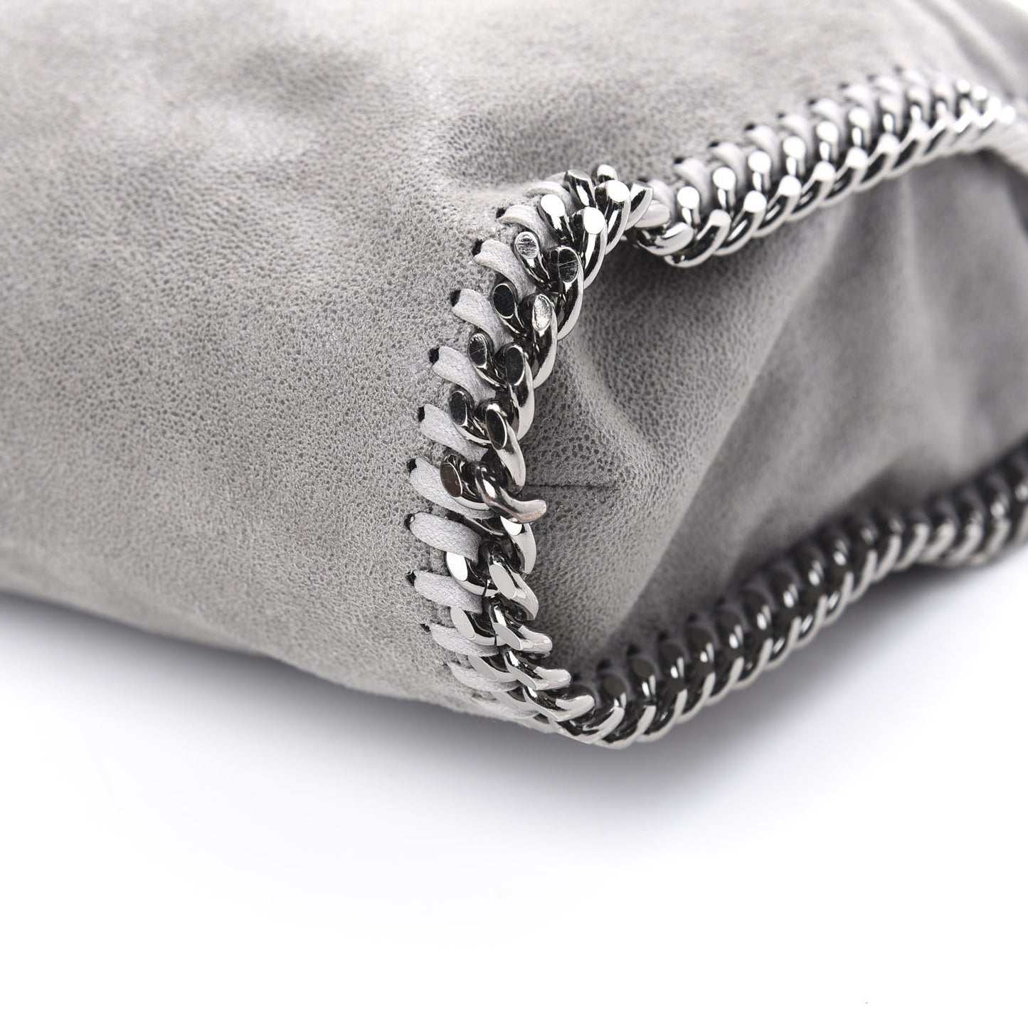 Shaggy Deer Falabella Fold Over Tote Grey