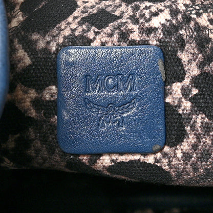 MCM Visetos Medium Project Reversible Shopper Tote Blue 8 of 16