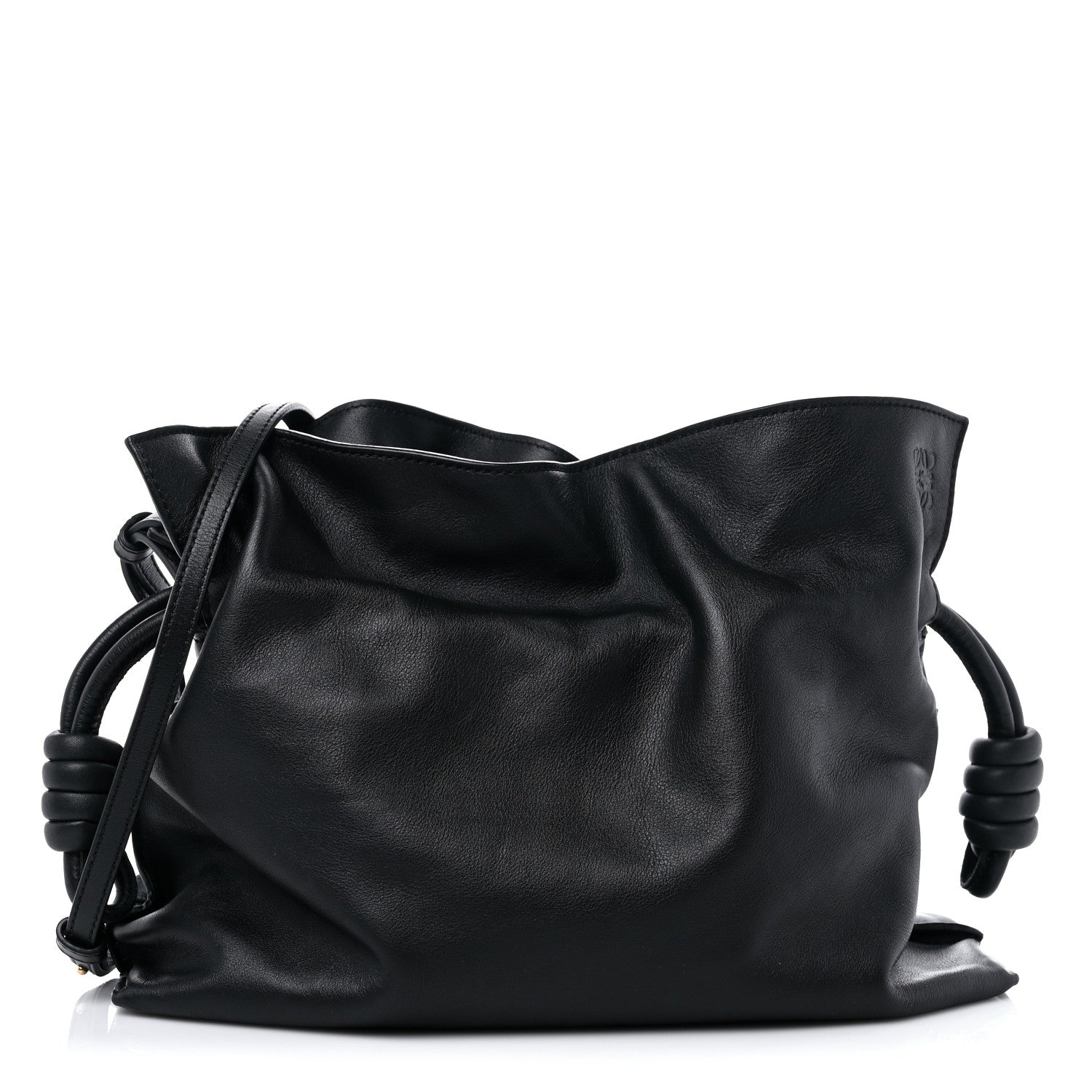 Loewe Nappa Flamenco Knot Clutch Black 1 of 8