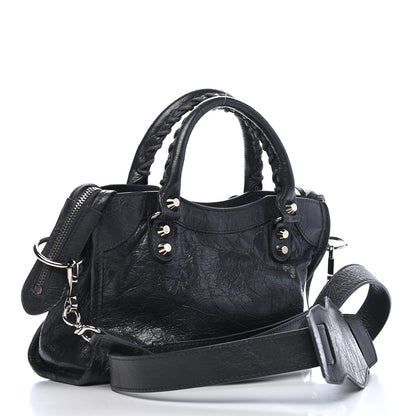 Balenciaga Agneau Classic Silver Hardware Mini City Gris Fossile 3 of 10