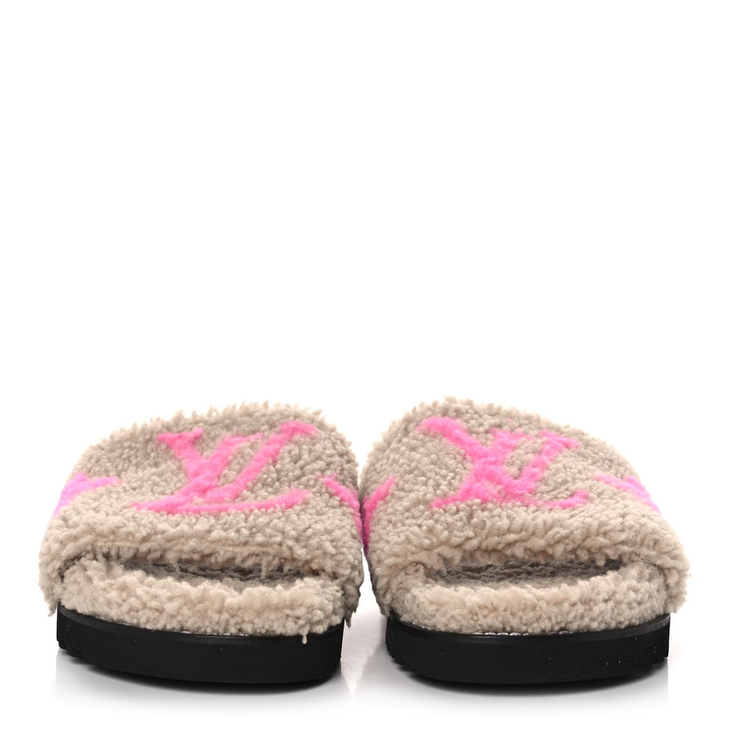 Louis Vuitton Shearling Paseo Flat Comfort Mule 41 Beige 2 of 8