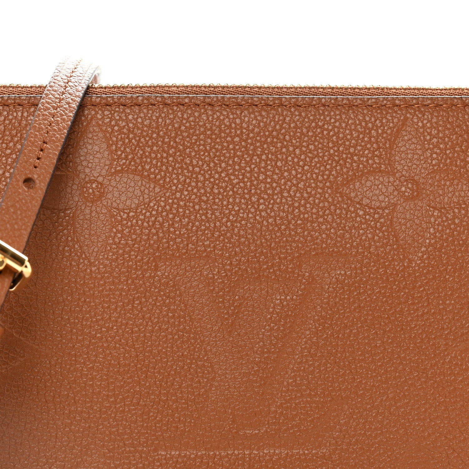 Louis Vuitton Empreinte Monogram Giant Double Zip Pochette Caramel 8 of 10