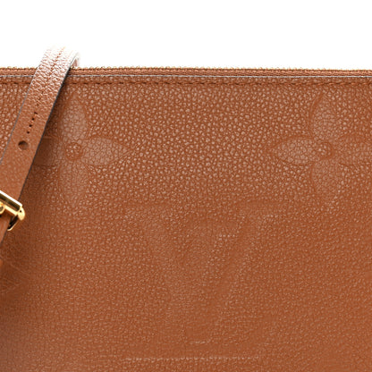 Louis Vuitton Empreinte Monogram Giant Double Zip Pochette Caramel 8 of 10